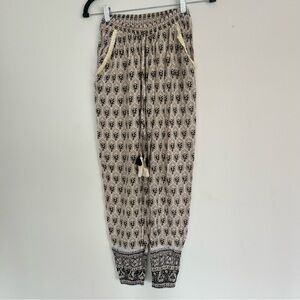Bohemian Patterned Jogger Pants